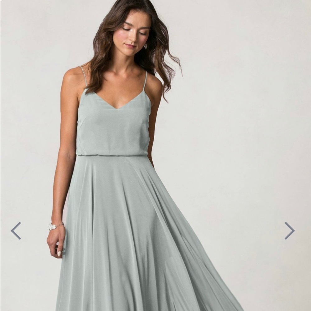 Jenny Yoo Bridesmaid Dress, Long, Sea Foam Color